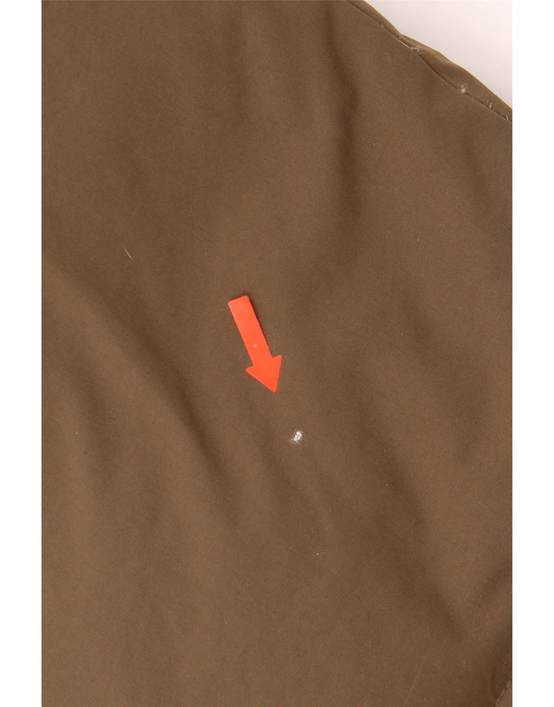 SCHOTT Mens Hooded Padded Jacket UK 38 Medium Khaki Nylon Vintage Schott and Second-Hand Schott from Messina Hembry 