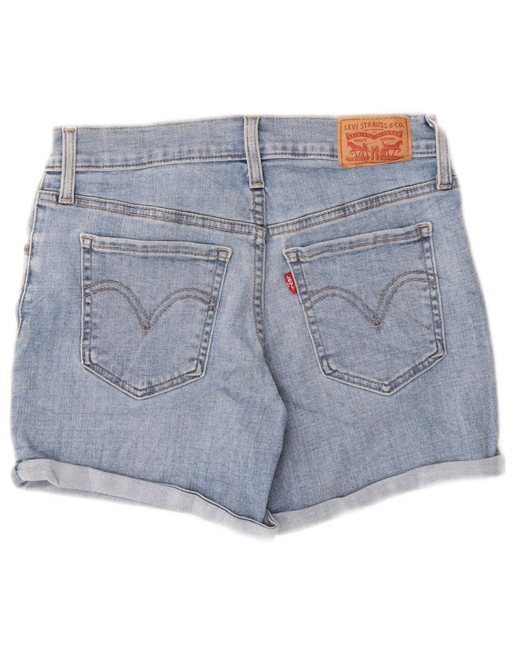 LEVI'S Womens Mid Rise Denim Shorts W26 Small Blue