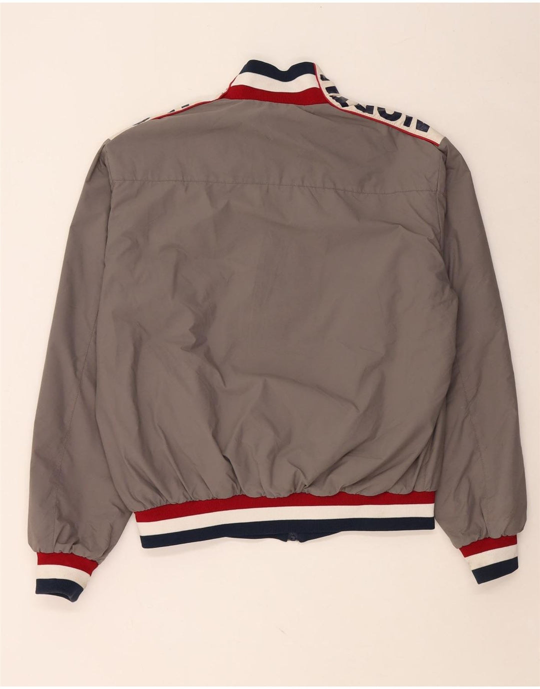 NORTH SAILS Mens Graphic Bomber Jacket UK 42 XL Grey Colourblock Polyamide