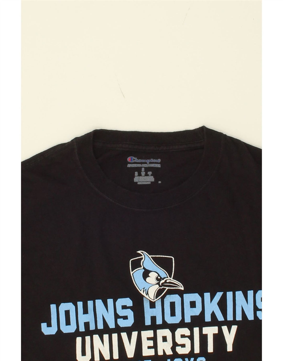 CHAMPION Mens Graphic T-Shirt Top Small Black Vintage Champion and Second-Hand Champion from Messina Hembry 