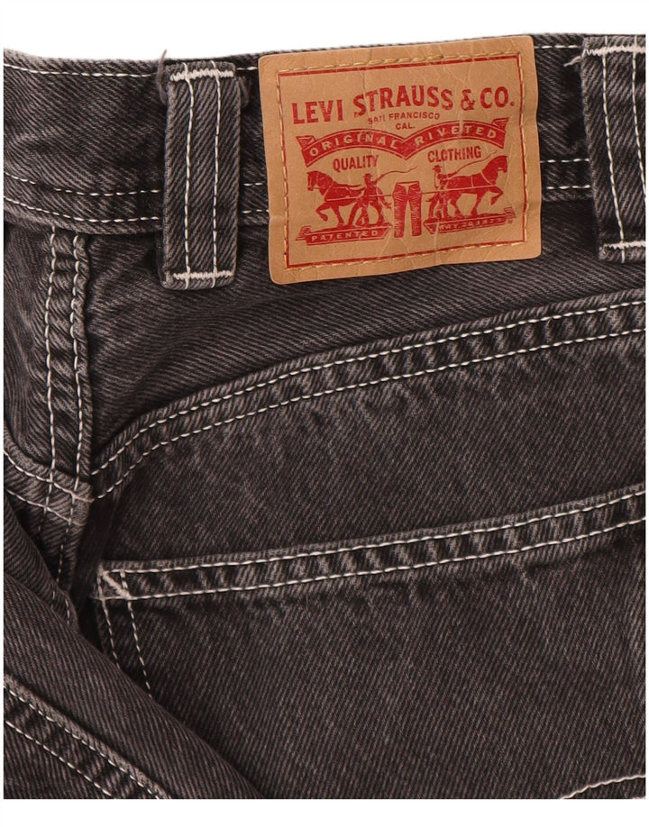 Levi's Womens Cargo Tapered Jeans W25 L26 Grey Cotton
