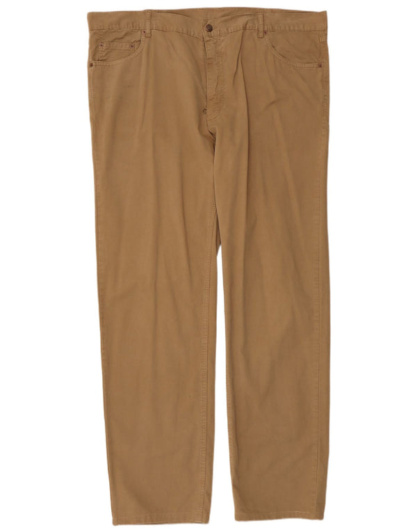 Marlboro Classics Mens Straight Casual Trousers W44 L34 Beige Cotton