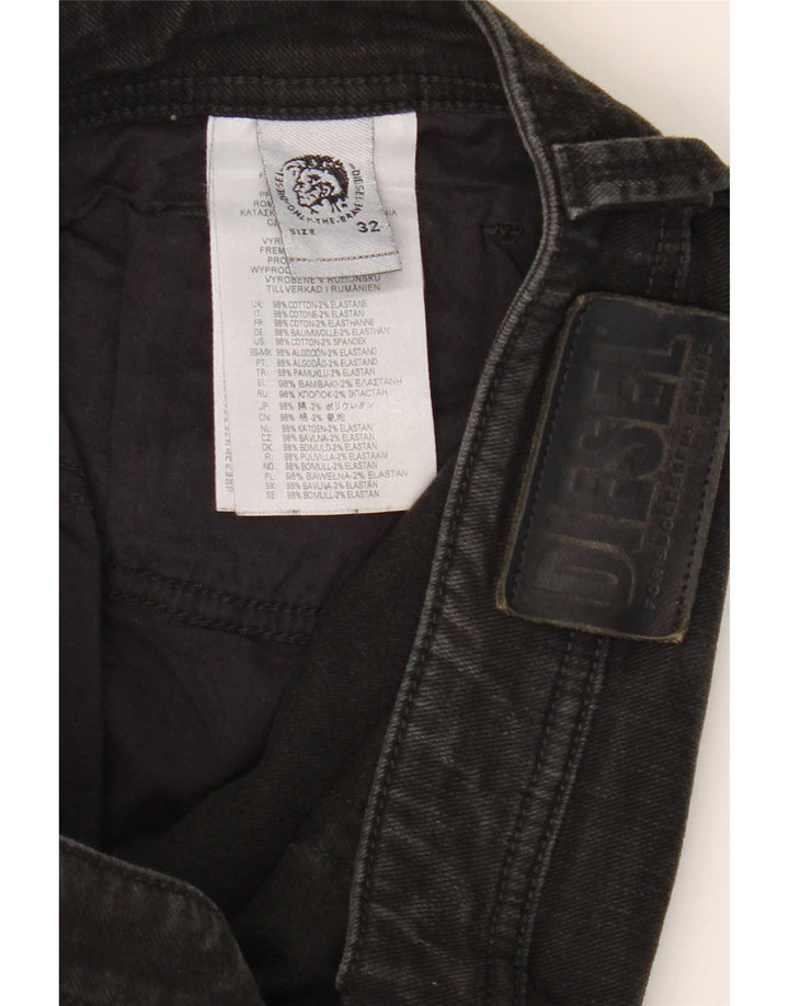 Diesel Womens Straight Jeans W32 L31 Black Cotton