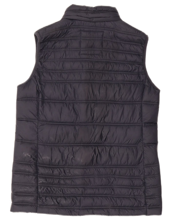 Crew Clothing Womens Padded Gilet UK 12 Medium  Navy Blue Nylon