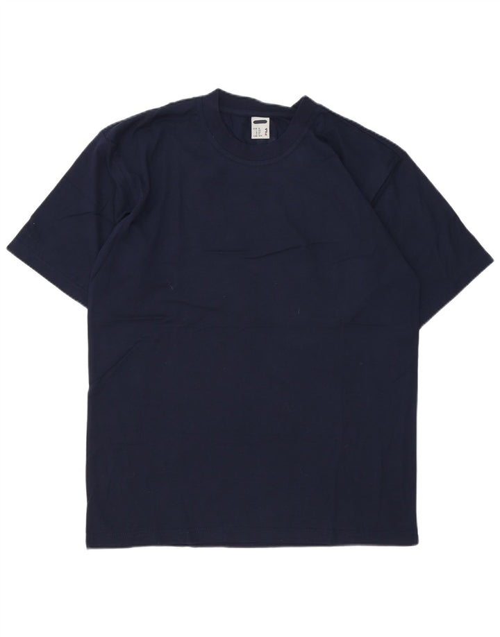 Fila Mens Graphic T-Shirt Top Medium Navy Blue Cotton