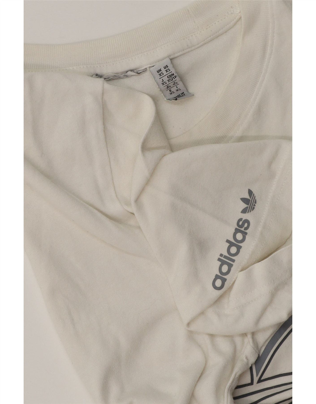 ADIDAS Mens Graphic T-Shirt Top XS White