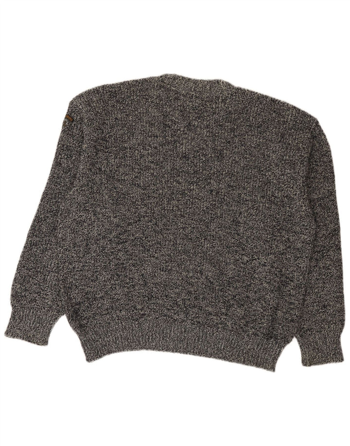 Paul & Shark Mens Crew Neck Jumper Sweater Medium Grey Flecked Wool