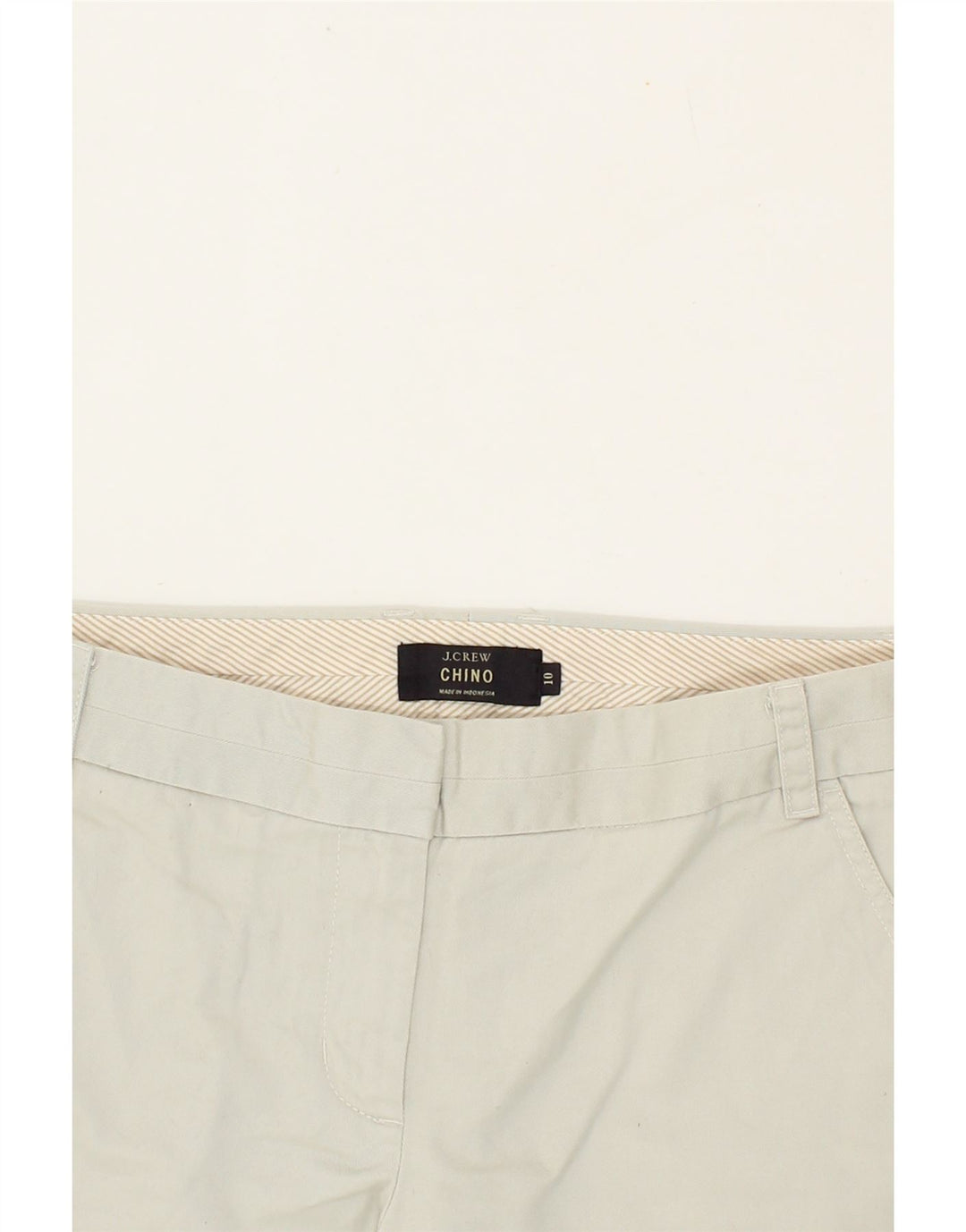 J. CREW Womens Chino Shorts US 10 Large W34 Grey Vintage J. Crew and Second-Hand J. Crew from Messina Hembry 