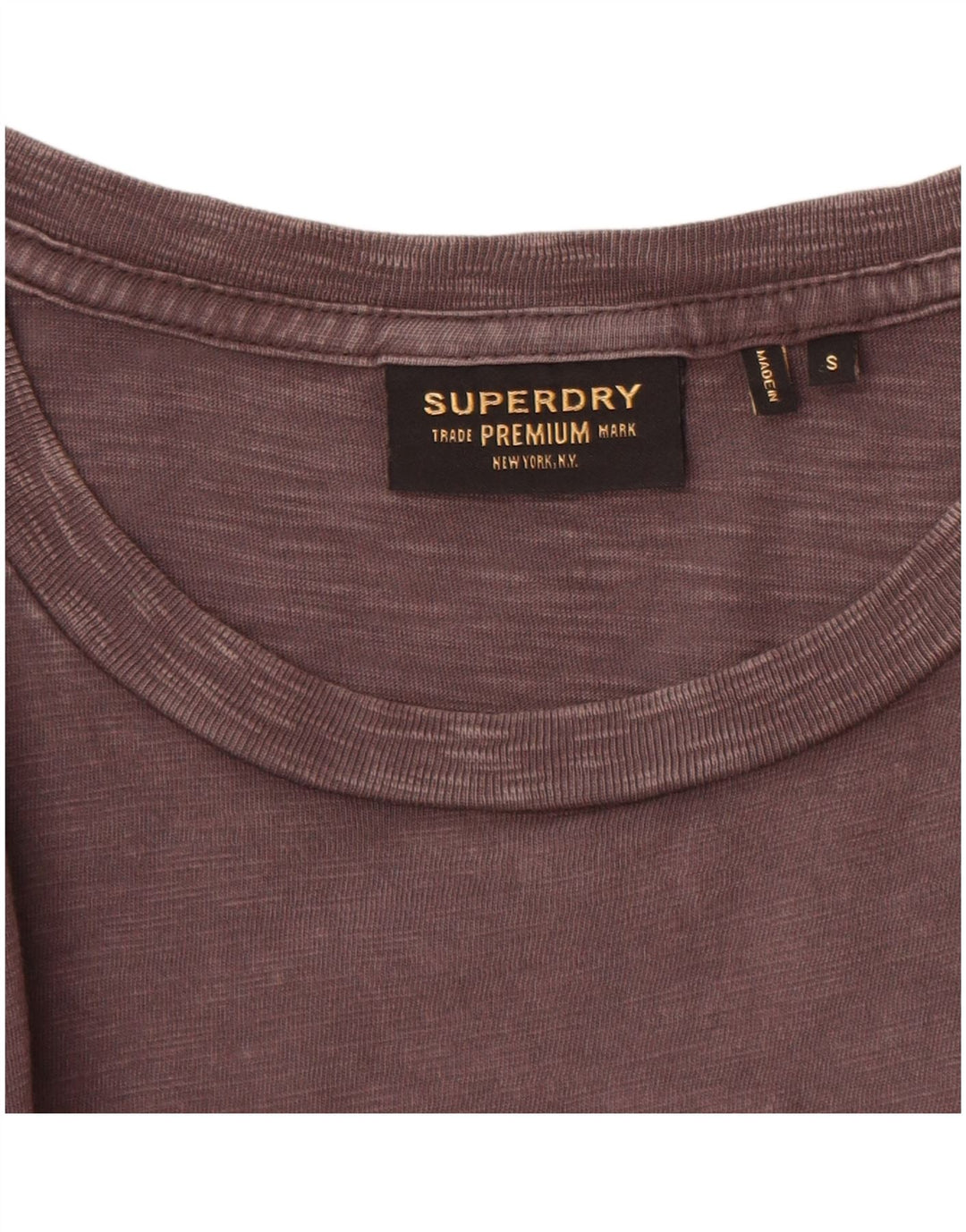 SUPERDRY Mens T-Shirt Top Small Grey Cotton