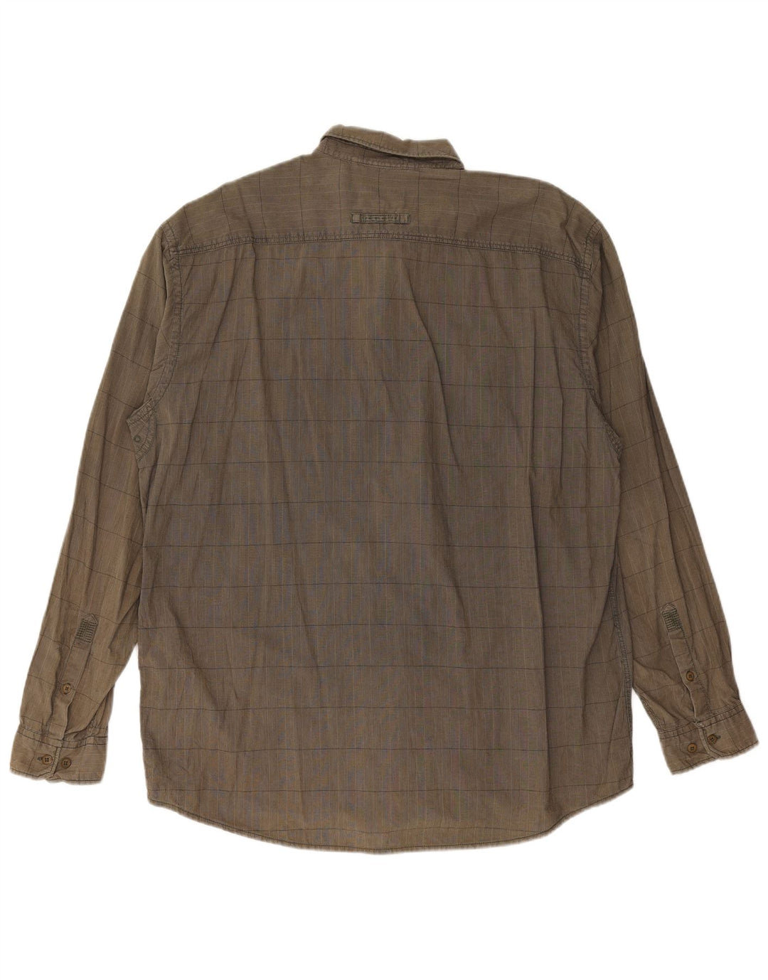 CAMEL ACTIVE Mens Regular Fit Shirt XL Khaki Check Cotton