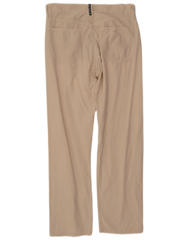 REPLAY Mens Straight Casual Trousers W36 L34 Beige Cotton