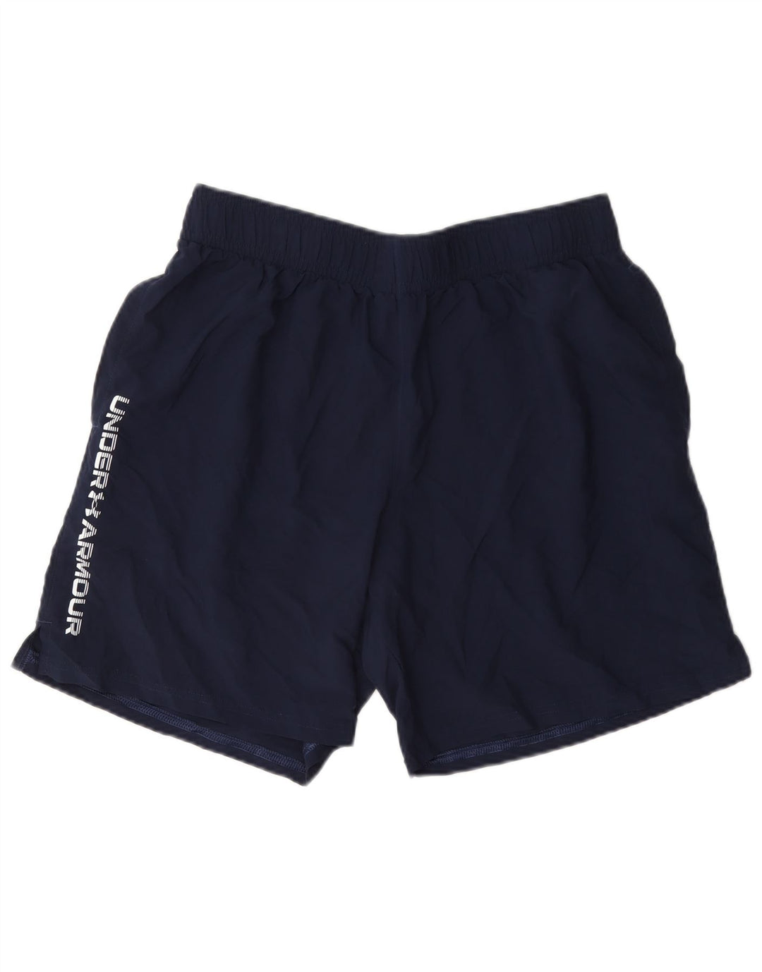 Under Armour Mens Graphic Sport Shorts Large Navy Blue Polyester
