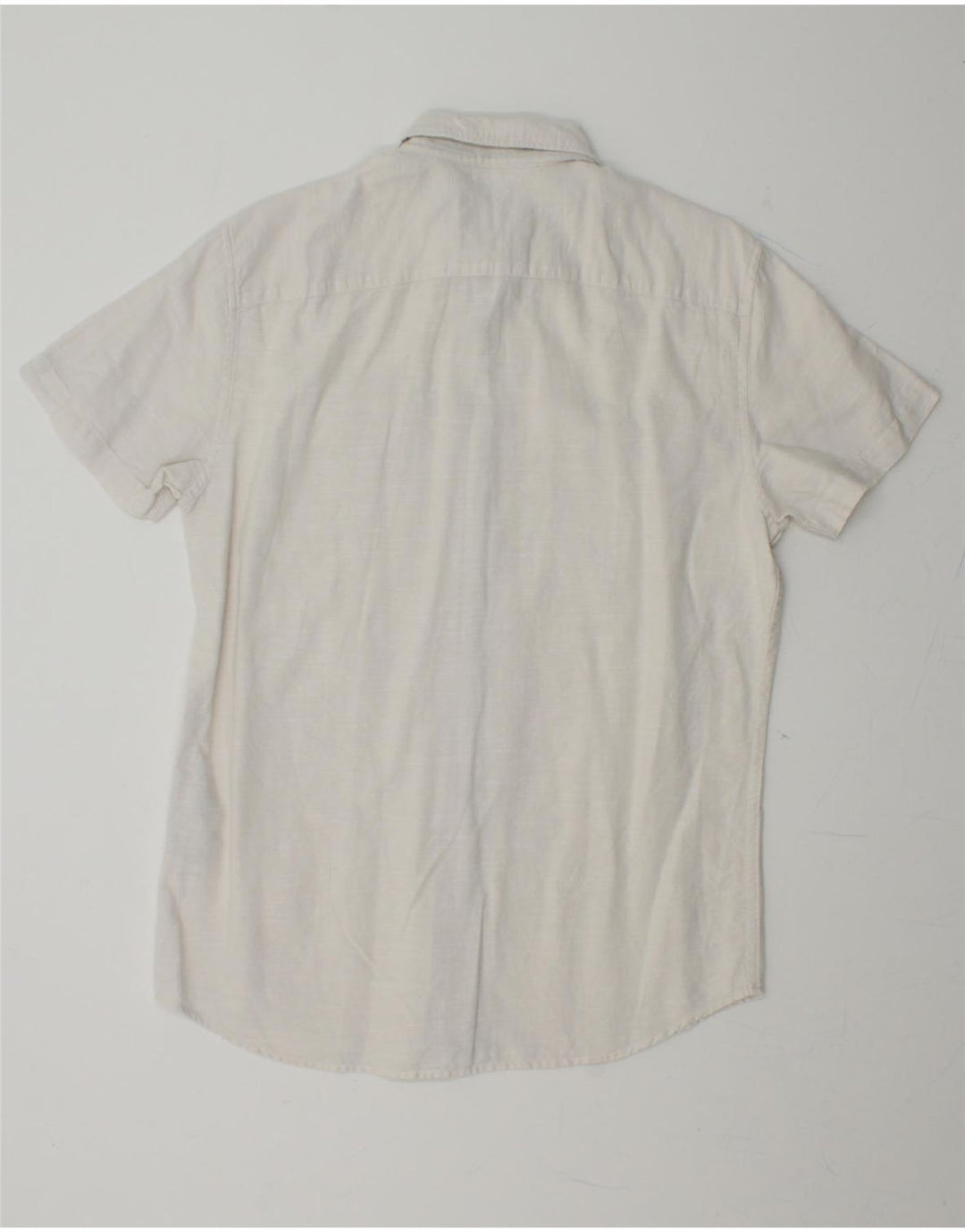 JACK & JONES Mens Core Short Sleeve Shirt Medium White Cotton Vintage Jack & Jones and Second-Hand Jack & Jones from Messina Hembry 