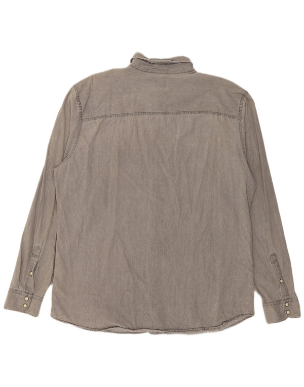 Jack & Jones Mens Shirt 2XL Grey Cotton