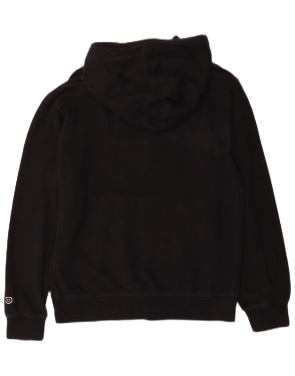 Nike Mens Graphic Hoodie Jumper Small Black Cotton