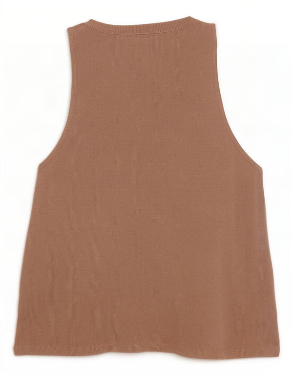 Zara Womens Sleeveless Cardigan Sweater UK 10 Small Beige Viscose