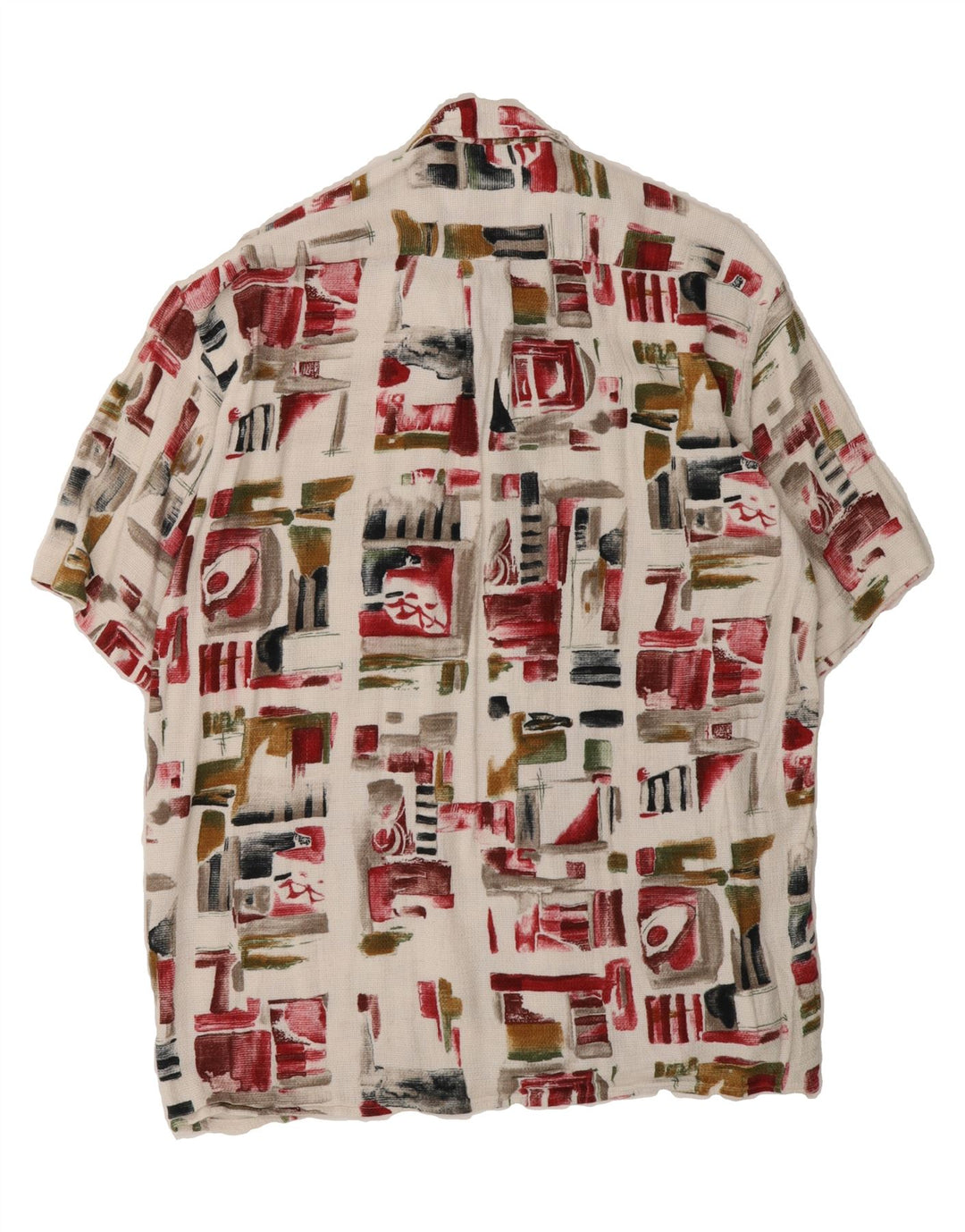ETERNA Mens Short Sleeve Shirt Medium Multicoloured Patchwork Vintage Eterna and Second-Hand Eterna from Messina Hembry 