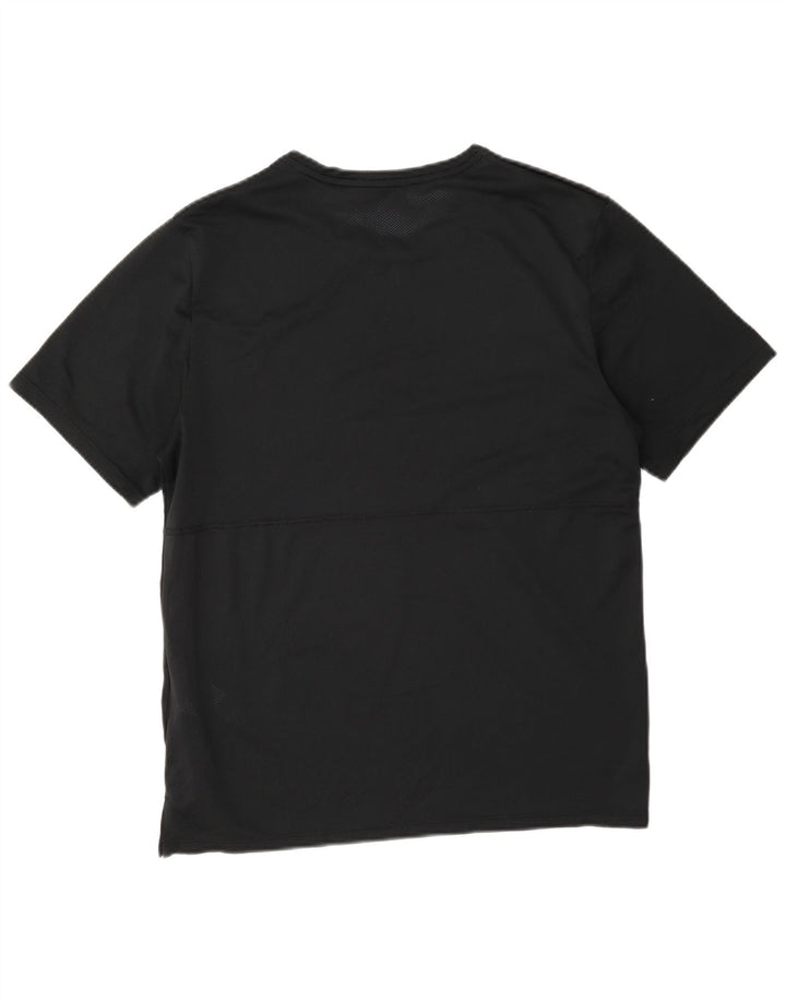 Nike Mens Dri Fit See Through T-Shirt Top Medium Black Polyester