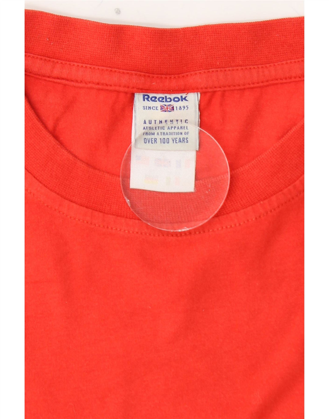 REEBOK Mens Graphic T-Shirt Top Large Red Cotton