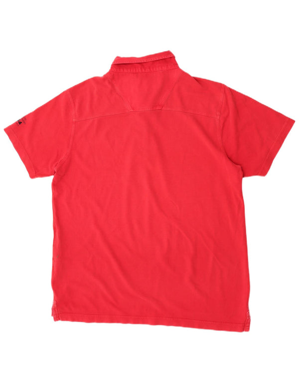 Musto Mens Polo Shirt 2XL Red Cotton
