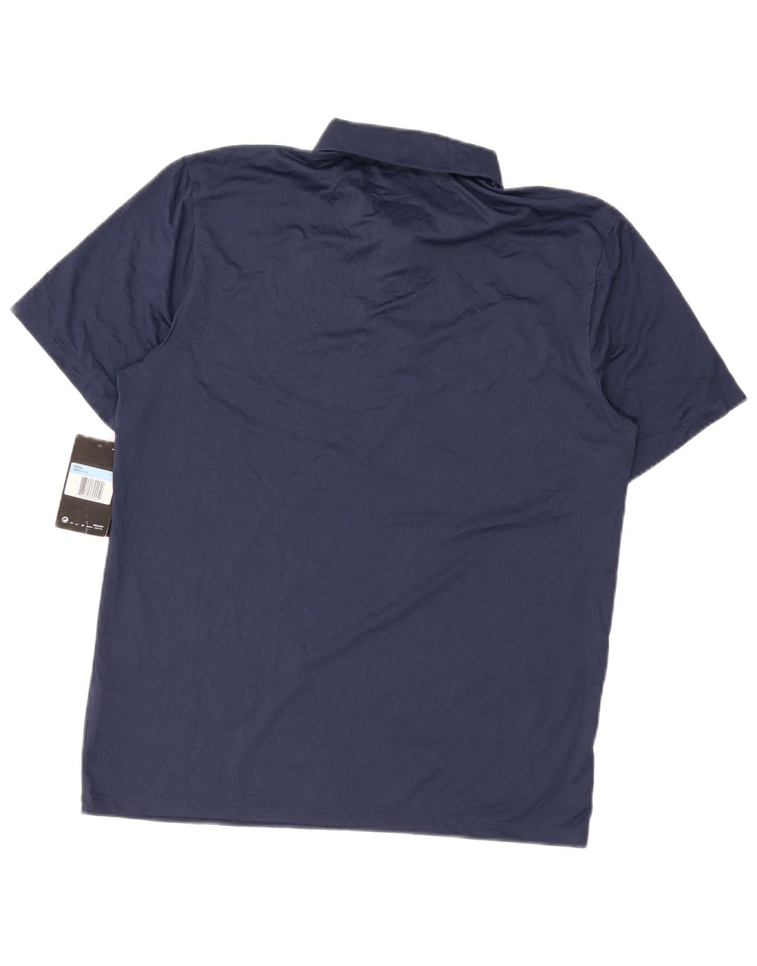 Nike Mens Dri Fit Polo Shirt Medium Navy Blue Polyester