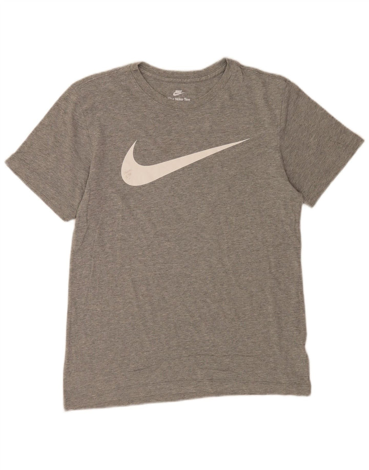 Nike Mens Graphic T-Shirt Top Small Grey Flecked