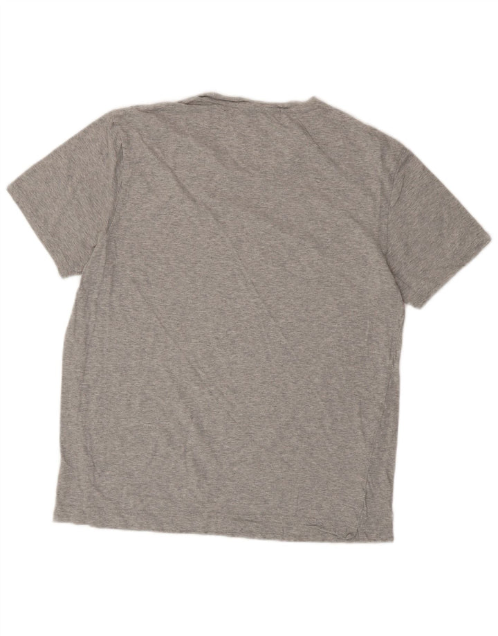 ADIDAS Mens T-Shirt Top Large Grey Cotton
