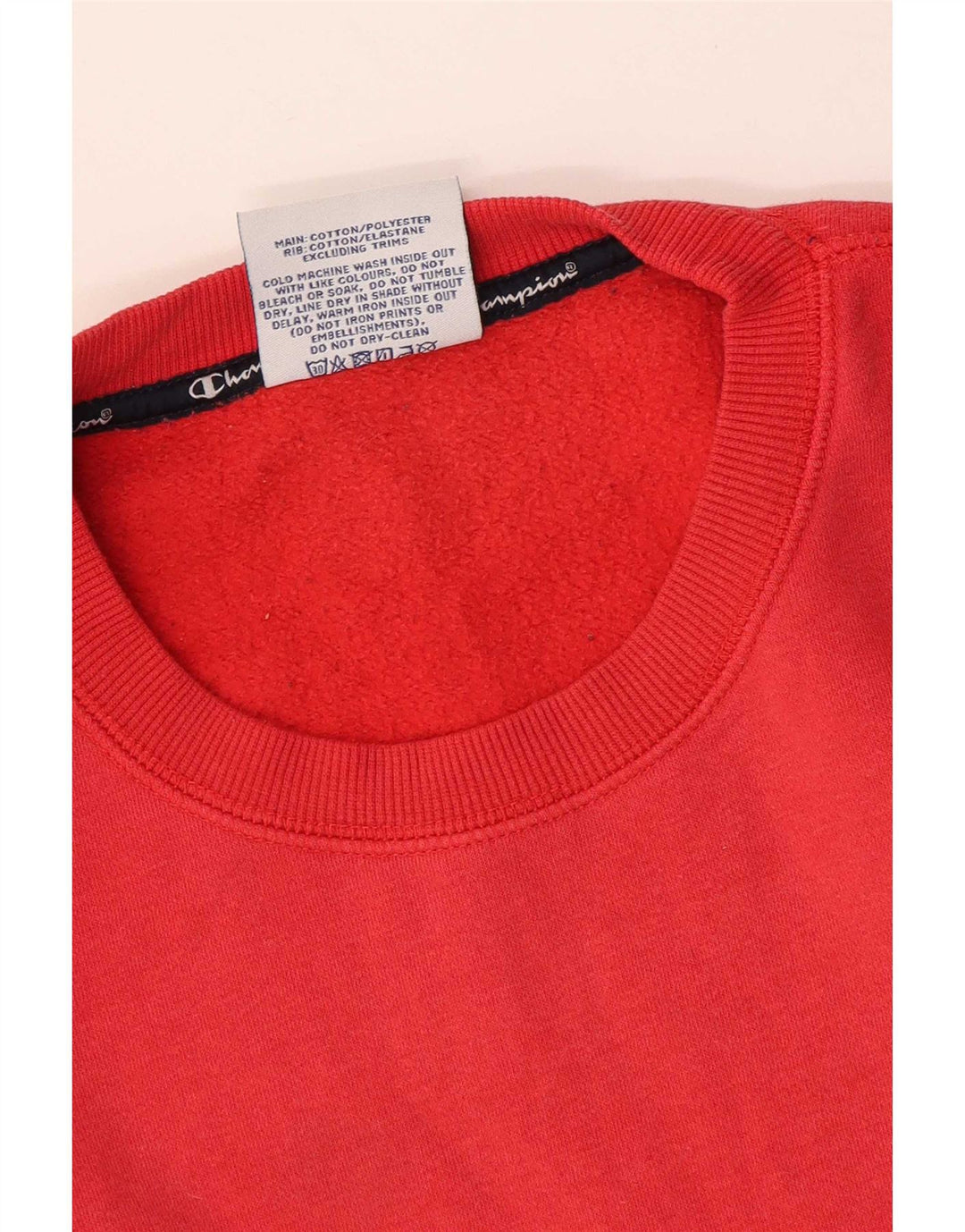 Champion Mens Graphic Sweatshirt Jumper Medium Red Cotton