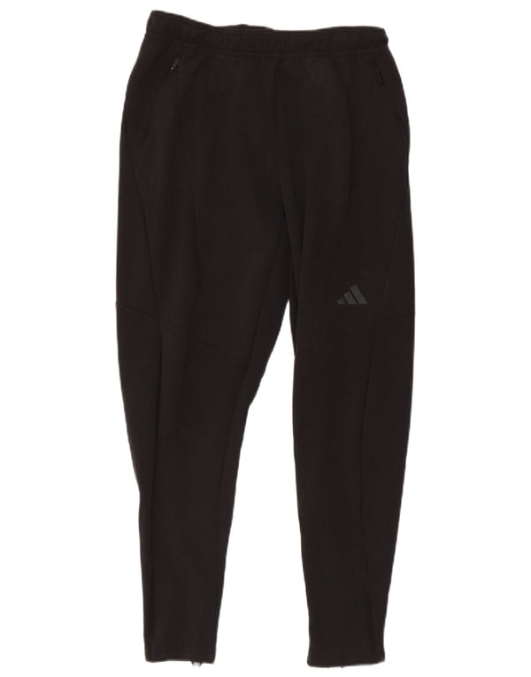 Adidas Mens Aeroready Slim Fit Tracksuit Trousers Medium Black