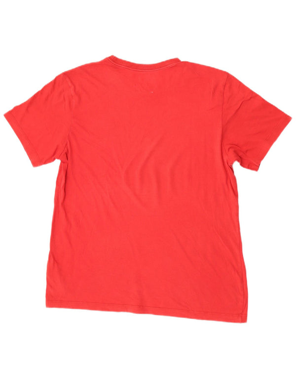Nike Mens Graphic T-Shirt Top Medium Red Cotton