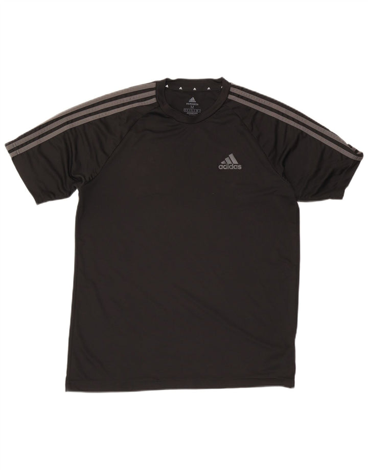 Adidas Mens Aeroready T-Shirt Top Medium Black Polyester