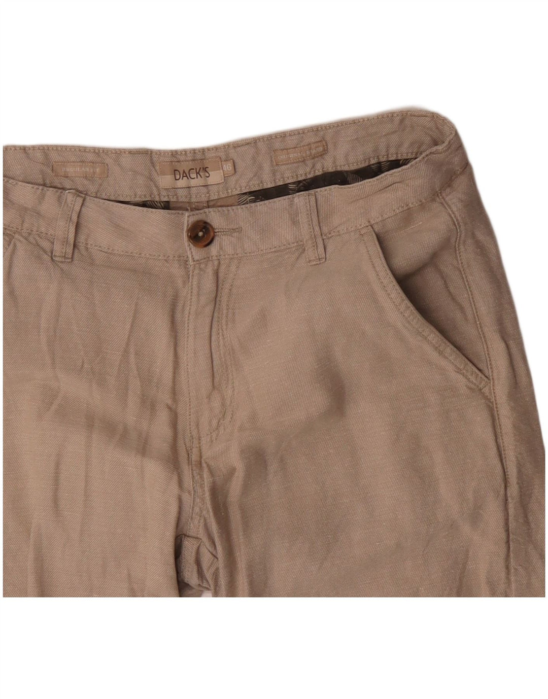Dack's Mens Regular Fit Chino Shorts EU 46 Small W32  Beige