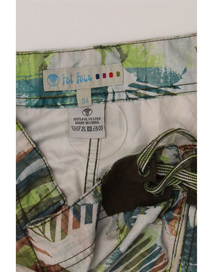 Fat Face Mens Swimming Shorts Large Multicoloured Floral Polyester