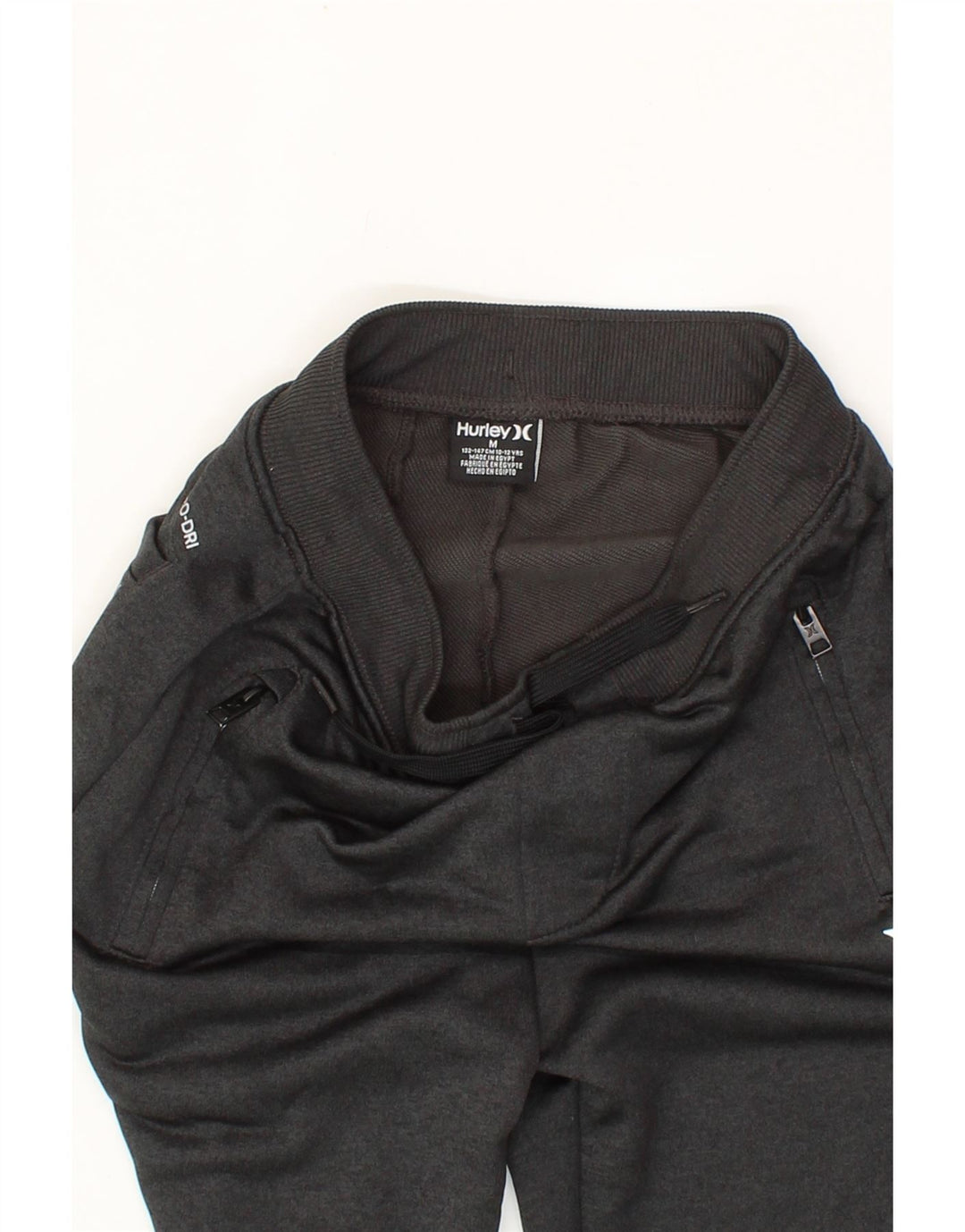HURLEY Boys Tracksuit Trousers Joggers 10-11 Years Medium Black Polyester Vintage Hurley and Second-Hand Hurley from Messina Hembry 