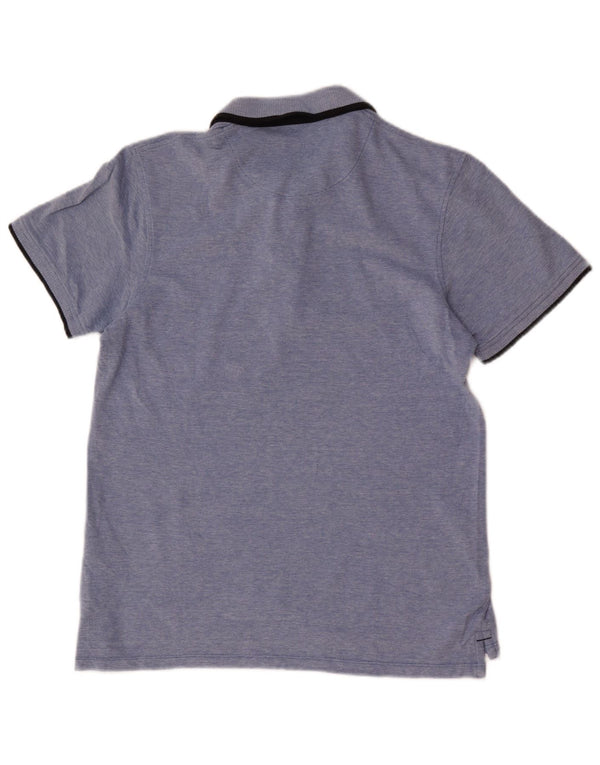 Jack & Jones Mens Regular Fit Polo Shirt Medium Blue Cotton