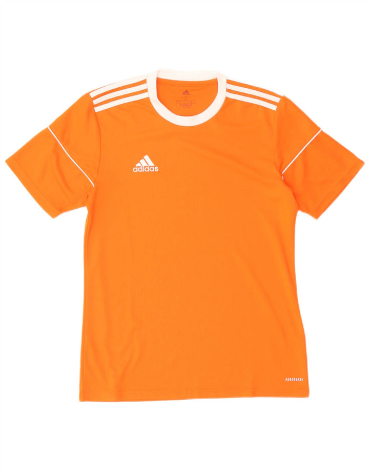 Adidas Mens Aeroready T-Shirt Top Small Orange Polyester