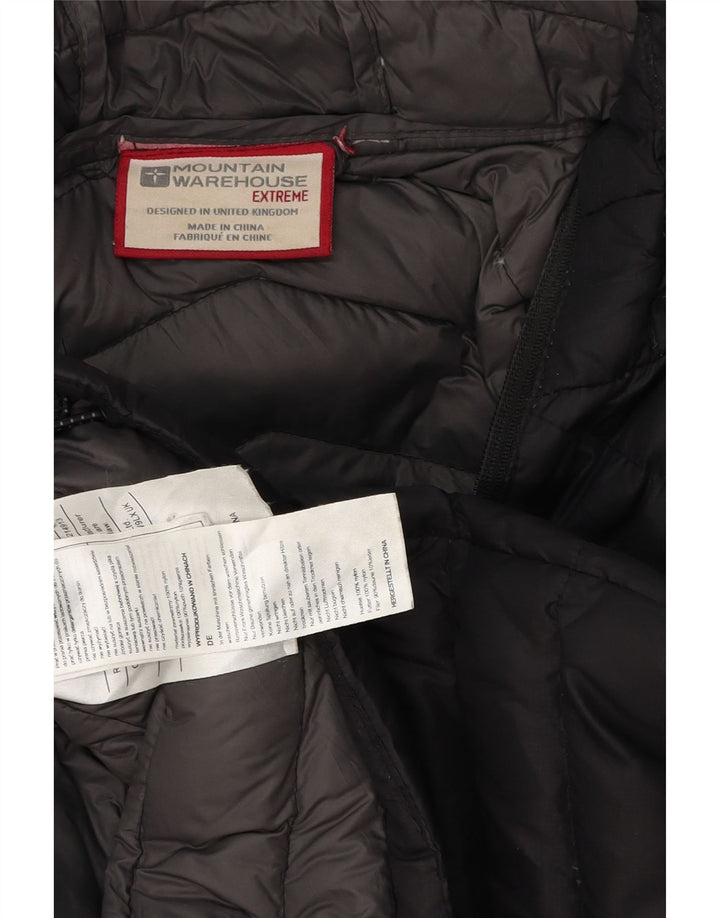 MOUNTAIN WAREHOUSE Mens Hooded Padded Jacket UK 42 XL Black Polyester