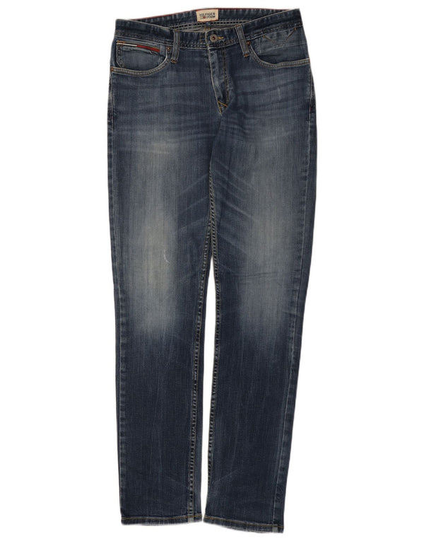 Tommy Hilfiger Mens Slim Jeans W30 L34 Blue Cotton