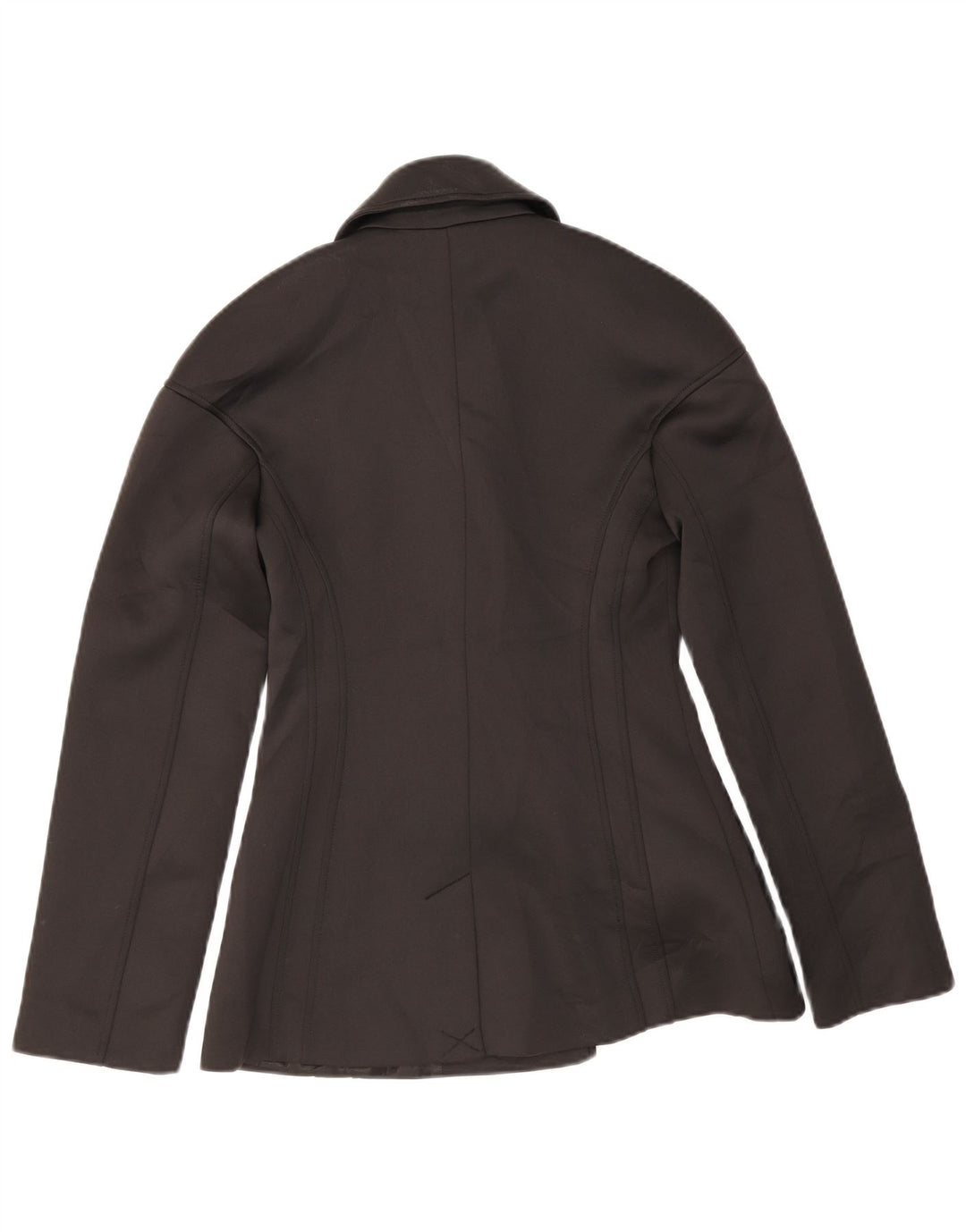 Zara Womens Double Breasted Blazer Jacket UK 12 Medium Black Polyester