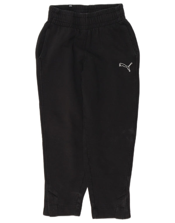PUMA Womens Tracksuit Trousers Joggers UK 4 XS  Black Cotton
