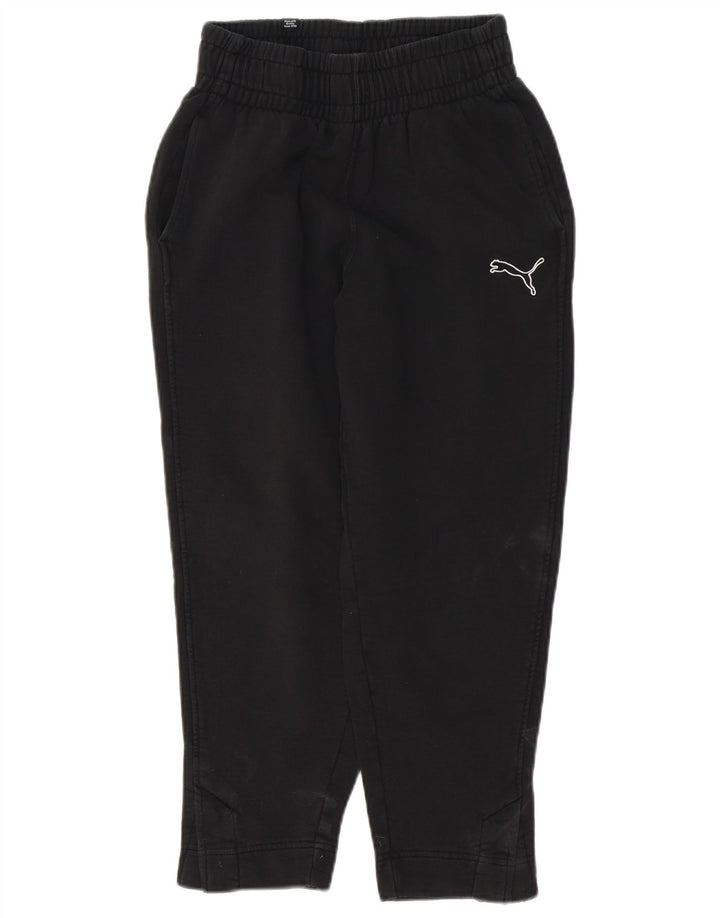 PUMA Womens Tracksuit Trousers Joggers UK 4 XS  Black Cotton