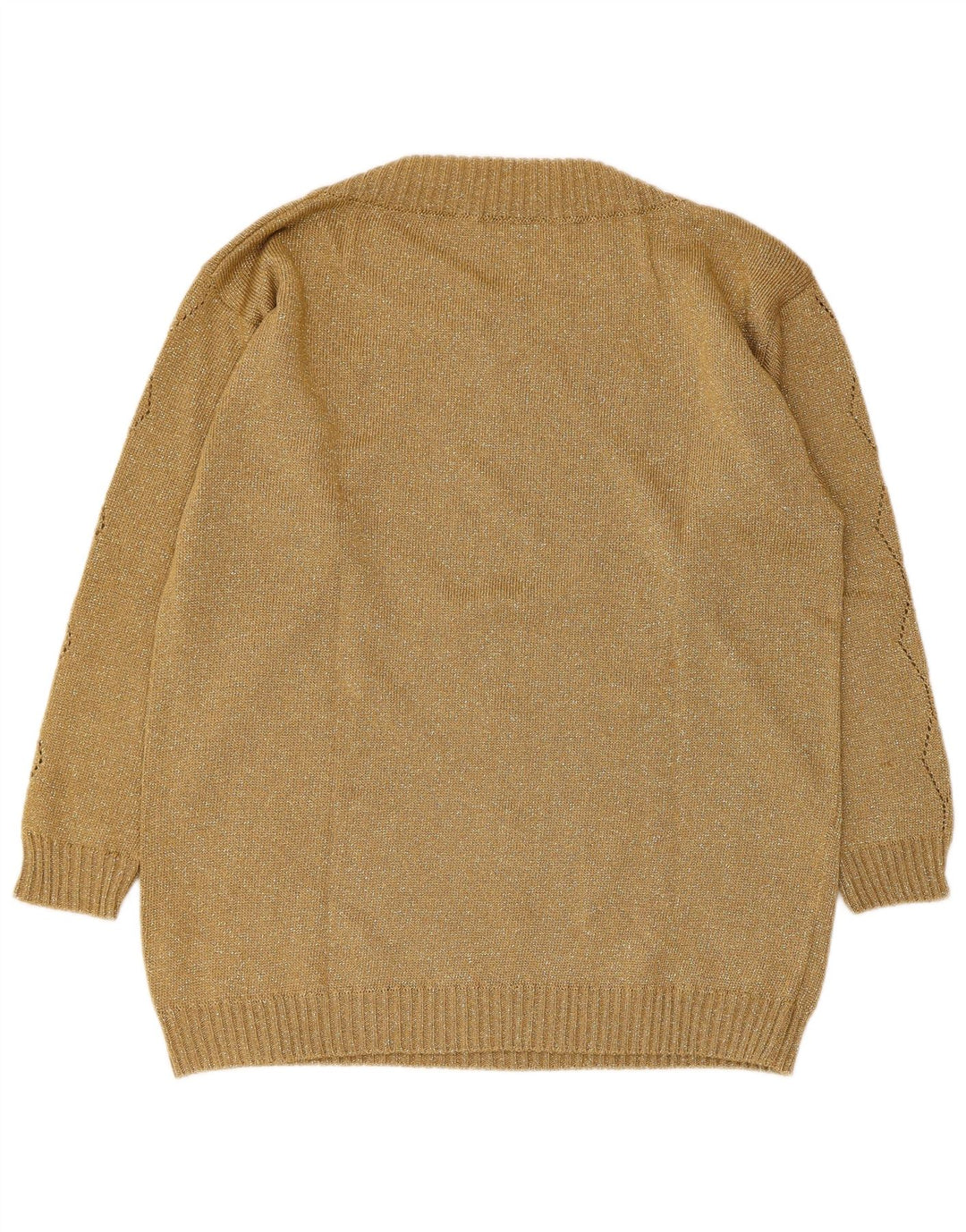 Vetta Womens Boat Neck Jumper Sweater IT 44 Medium Khaki Wool