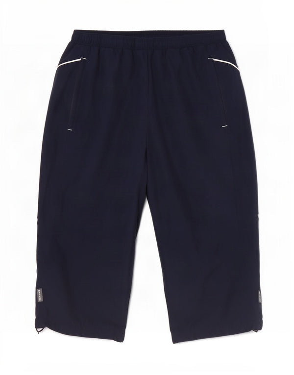 Reebok Mens Capri Tracksuit Trousers Small Navy Blue Polyester