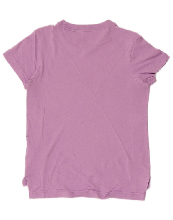 NIKE Girls Graphic T-Shirt Top 8-9 Years Small  Purple Cotton