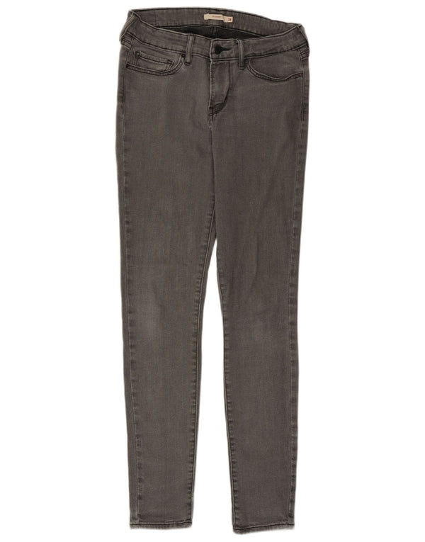 Levi's Womens 711 Skinny Jeans W28 L29 Grey Cotton