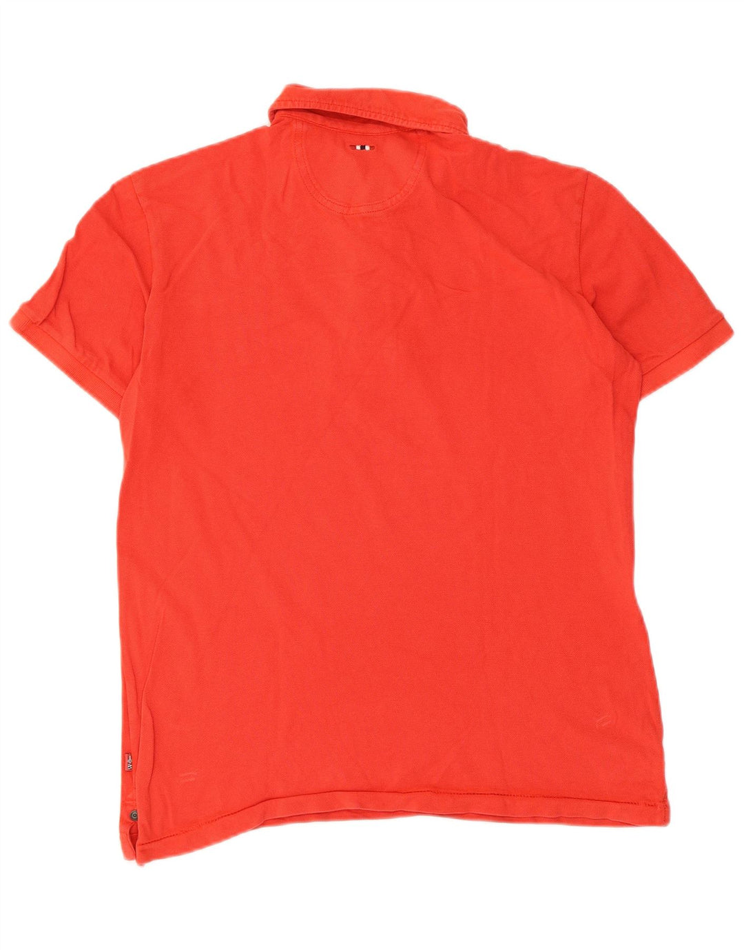 Napapijri Mens Geographic Graphic Polo Shirt Medium Red