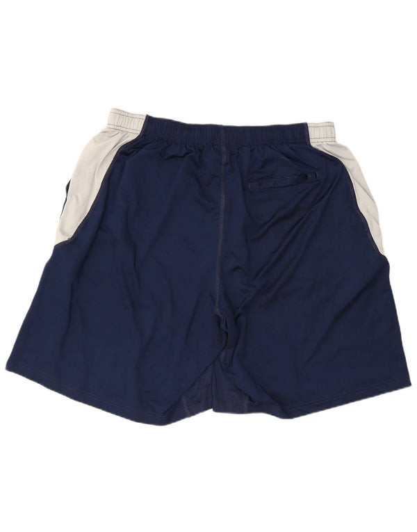 Russell Athletic Mens Sport Shorts 2XL  Navy Blue Colourblock Polyester