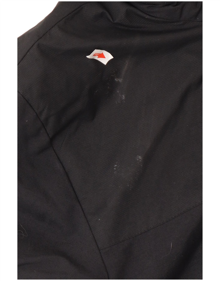 Adidas Mens Hooded Bomber Jacket UK 36 Small Black Polyester