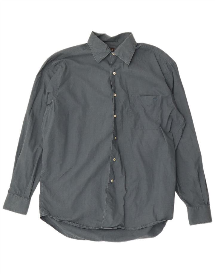 Fay Mens Shirt Large Green Cotton