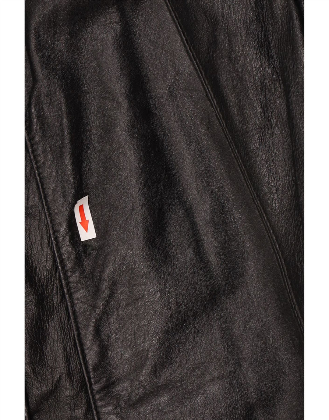 Vintage Womens Leather Coat UK 14 Large Black
